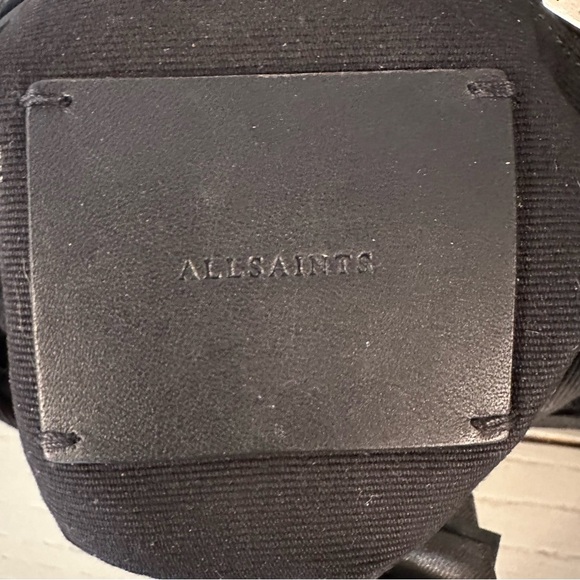 All Saints Women’s Black Leather Crossbody Bag Shoulder bag purse - Picture 7 of 9